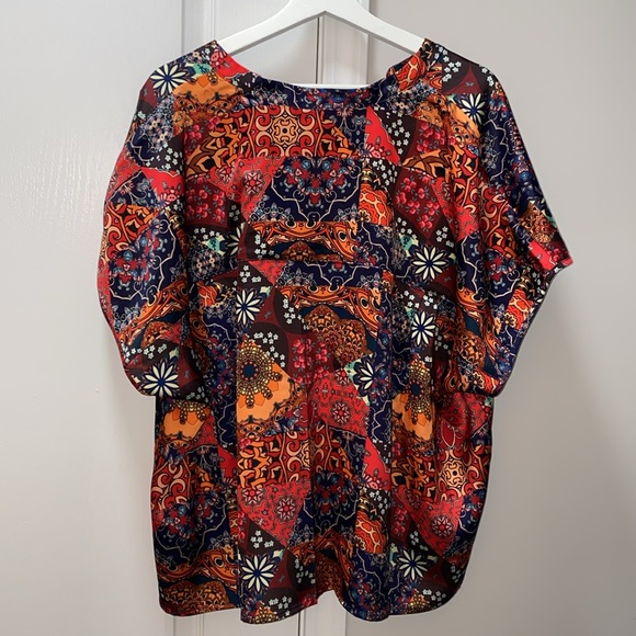 NICOLE MILLER PLUS SIZE BLOUSE 3X - Picture 4 of 6